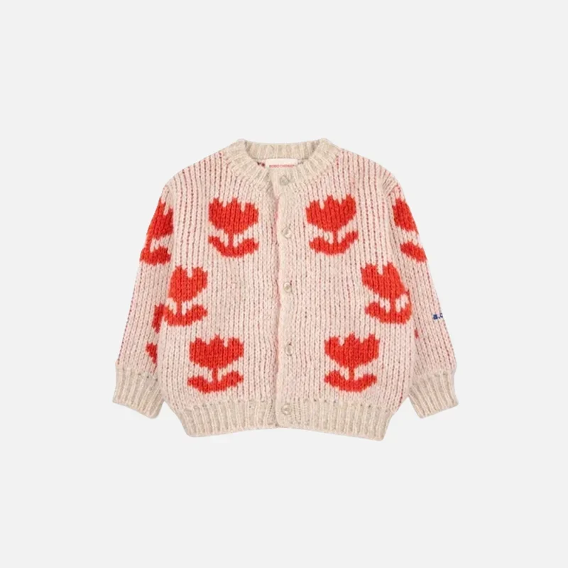 Children Sweater 2023 BC Brand Winter Girl Boys Knitted Pullover Printed European Kids Knit Sweaters Cardigan Outwear Clothes