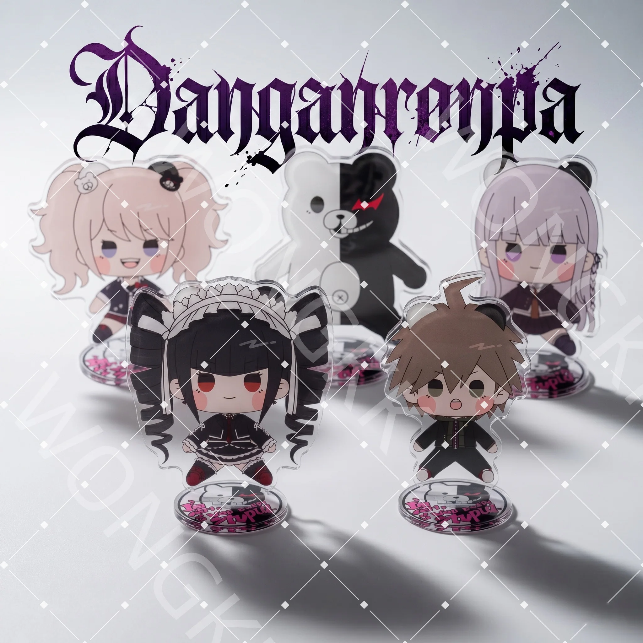 Акриловая подставка-брелок по аниме Danganronpa, 10 см, с изображением Наги Макото и Монокума, декор для стола, коллекционный подарок для фанатов