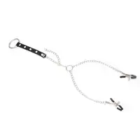 adult productsMetal Chain Nipple Clamps for Couples Adjustable Breast Clip Bondage Accessories for Sensual Bedroom Foreplay