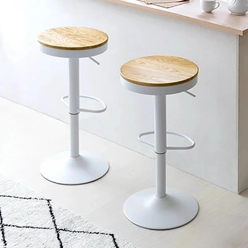 Custom Modern Adjustable Strong Bar Stool With Swivel Design For Home Bar And Outdoor Use