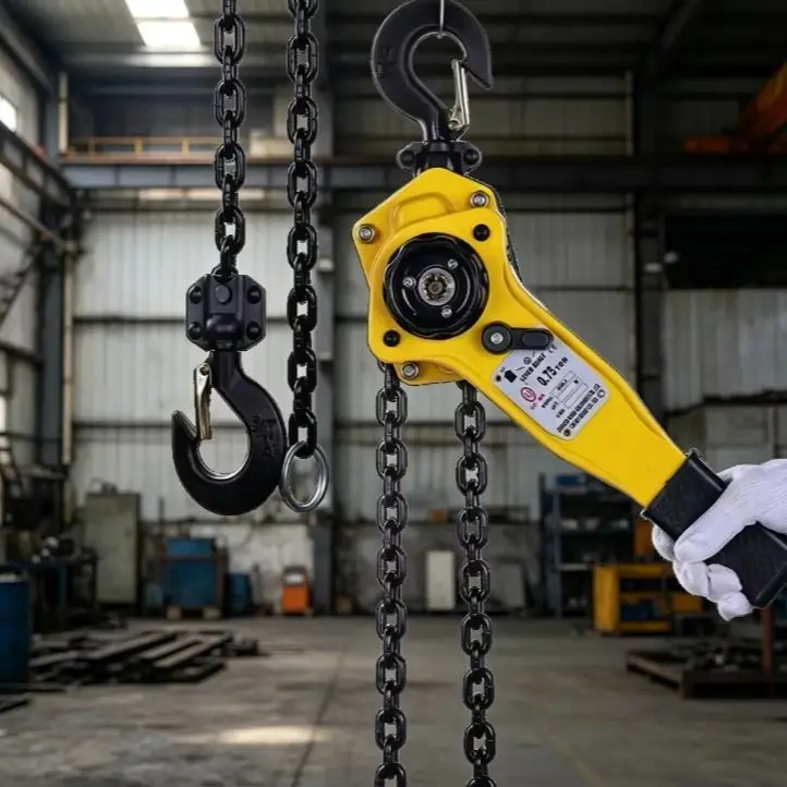 Lever Hoist Hand Pull Tensioner 0.75T 1 2 3 Ton Manual Chain Block Hand Crank Portable Lifting Hoist