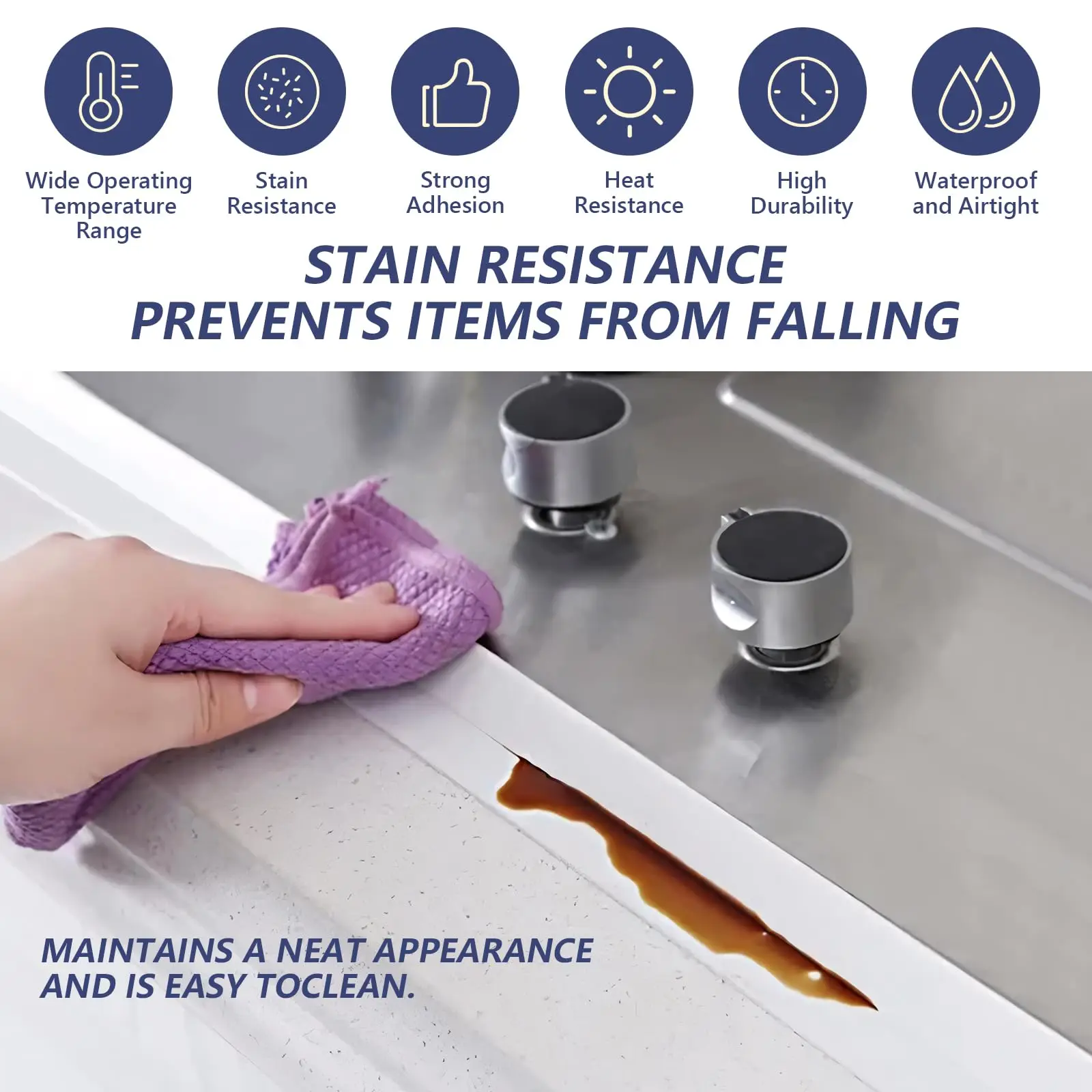 3.2m Waterproof Sealing Tape For Bathroom Kitchen Home House PVC Water Proof Seal Strip Self Adhesive Wall Sticker Toilet Sink