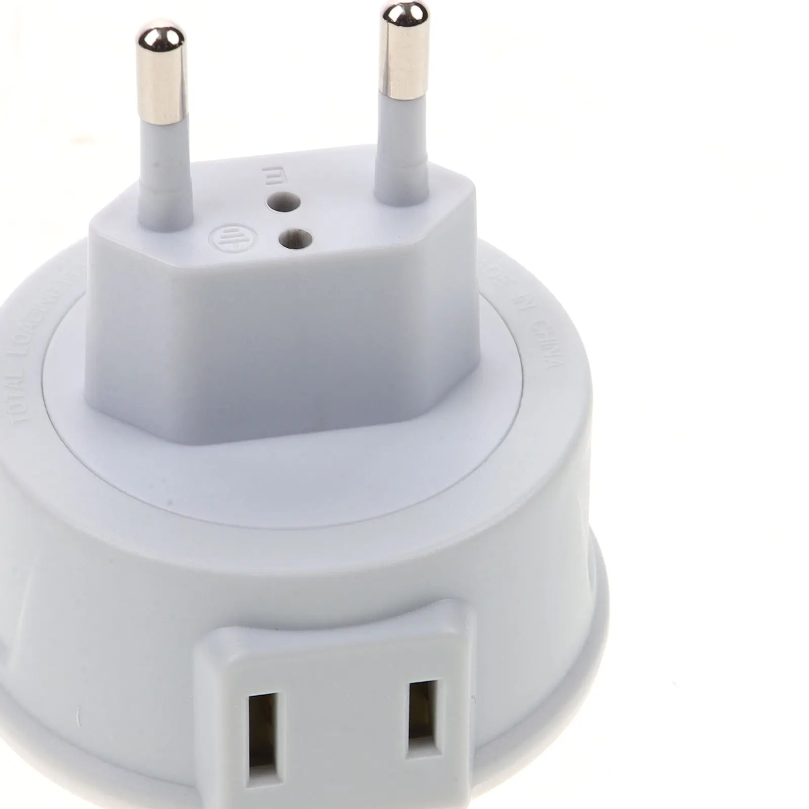 

European to US Plug Adapter Compact Travel Supply Socket Converter for Multiple Countries Household Power Adapter