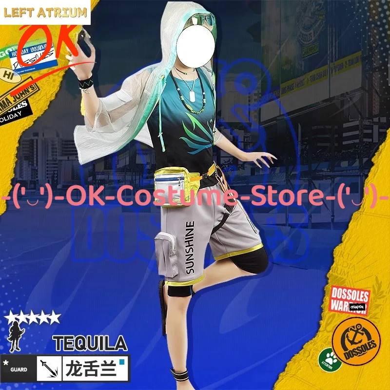 

[Customized Size] Arknights Tequila Dossoles Holiday Cosplay Costume Game Character Outfit Halloween Carnival Party Uniform Suit