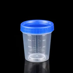 Multifunctional 120ml Measuring Cup Plastic Leakproof Salad Dressing Container Transparent Reusable Condiment Containers Drink