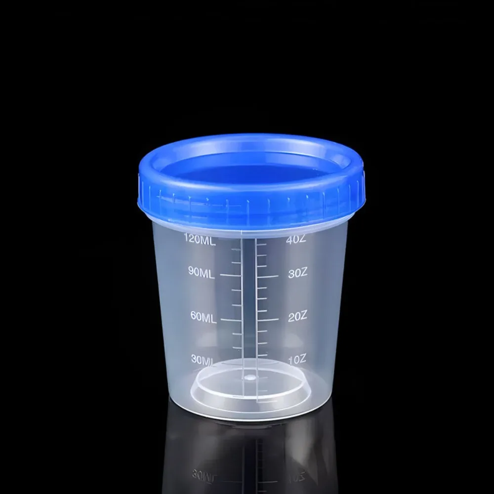 Multifunctional 120ml Measuring Cup Plastic Leakproof Salad Dressing Container Transparent Reusable Condiment Containers Drink