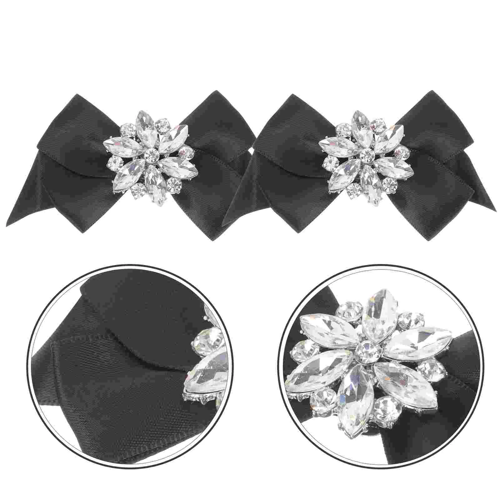 

Bow Shoe Buckle Reusable Clips Decor Wedding Bowknot Personality for Flats Decorative Accessories Polyester Jewelry Birthday