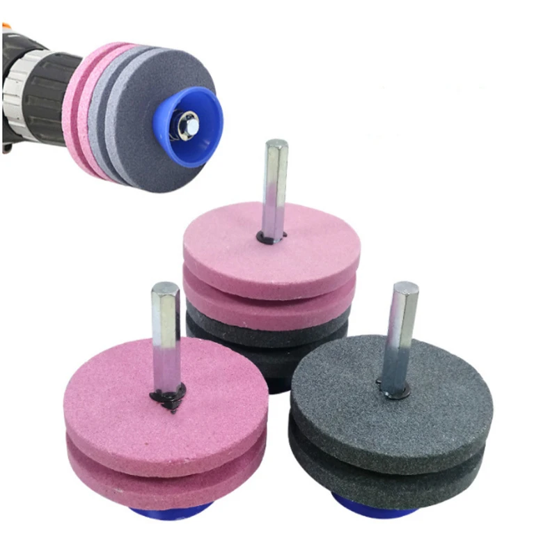 High Quality Universal Rotary Drill Sharpener Fast Grinding Tool For Lawnmower Cutter Garden Blade Knife Sharpening Supplies