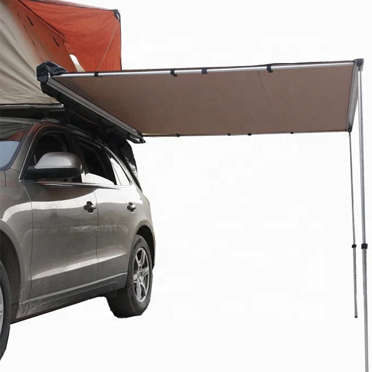 High Quality 2.5*3m SUV/4x4/4wd Customized Retractable camping rooftop car roof side awning for Outdoor Camping Travel