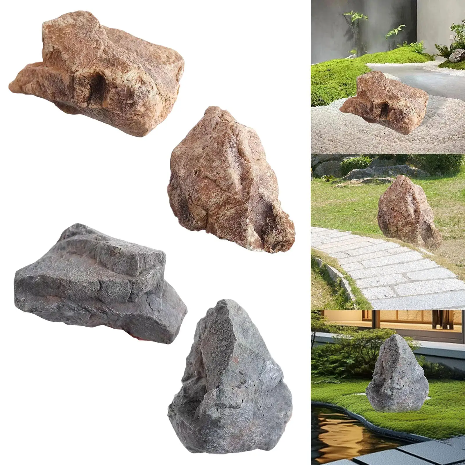 Artificial Landscape Rock Faux Sandstone Texture Foam Landscape Decoration Durable Outdoor Rock for Malls Plazas