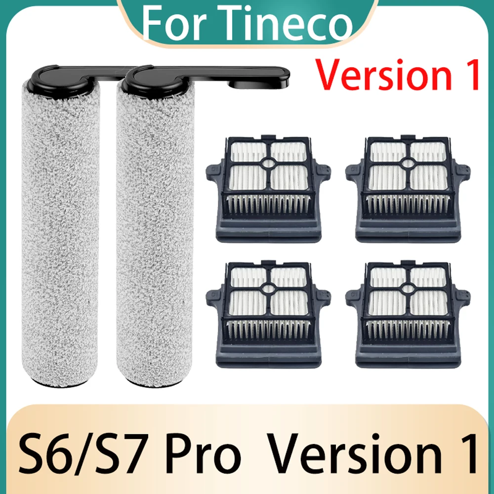 Roller For Tineco S6 S7Pro Version 1 Wet Dry Vacuum Cleaner Accessories Replacrements Roller Brush Filters Spare Parts