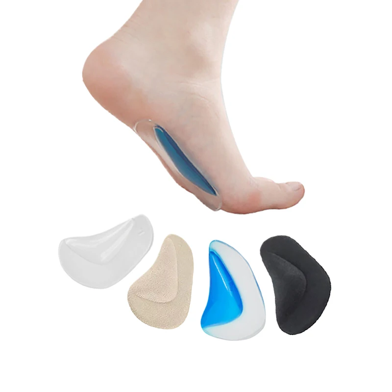 1Pair Orthotic Insole Arch Support Silicone Children Insole Flat Foot Flat Foot Corrector Shoe Cushion Insert Gel Orthopedic Pad