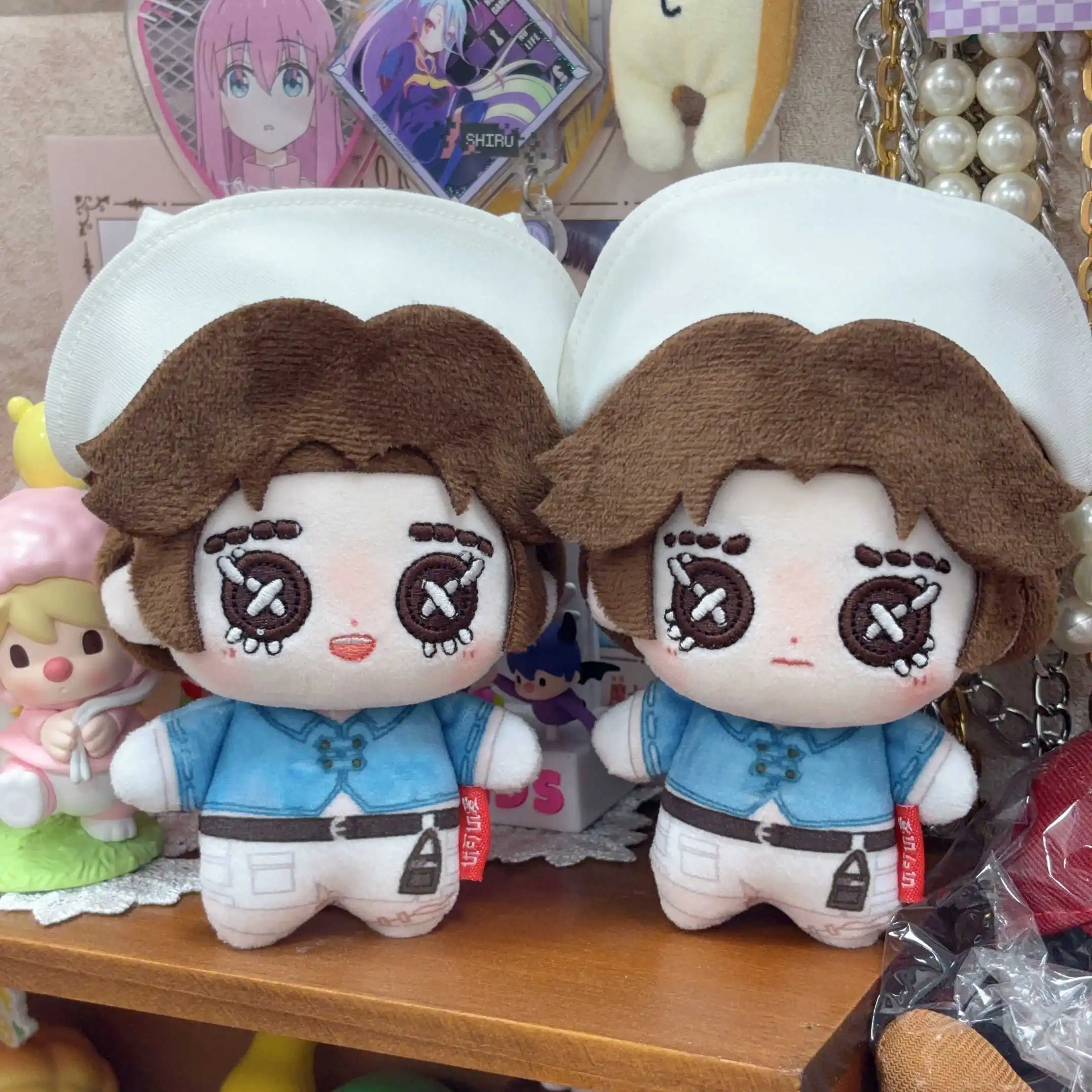 Juego Original Identity V Emily Dyer, muñeco de peluche de 10CM, Anime, chica Adorable, colgante de cuerpo de estrella de mar, llavero, juguetes de peluche, regalo de Navidad