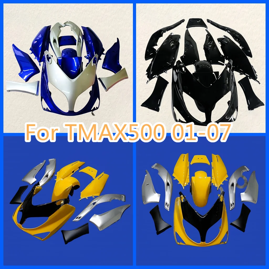 For YAMAHA TMAX500 2001 2002 2002 2003 2004 2005 2006 2007 01-07 Injection Bodywork ABS Plastic Motorcycle Whole Fairings Kit