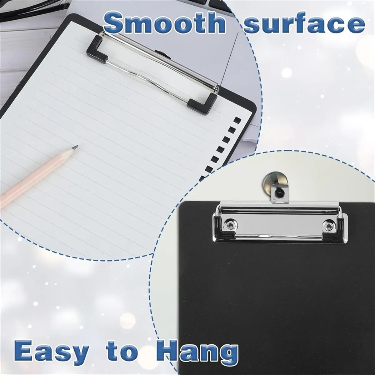 Latest ABBQ-16 Pack Small Clipboards 6 X 9 Inch Mini Clipboards with Pen Holder Clip A5 Memo Clipboard