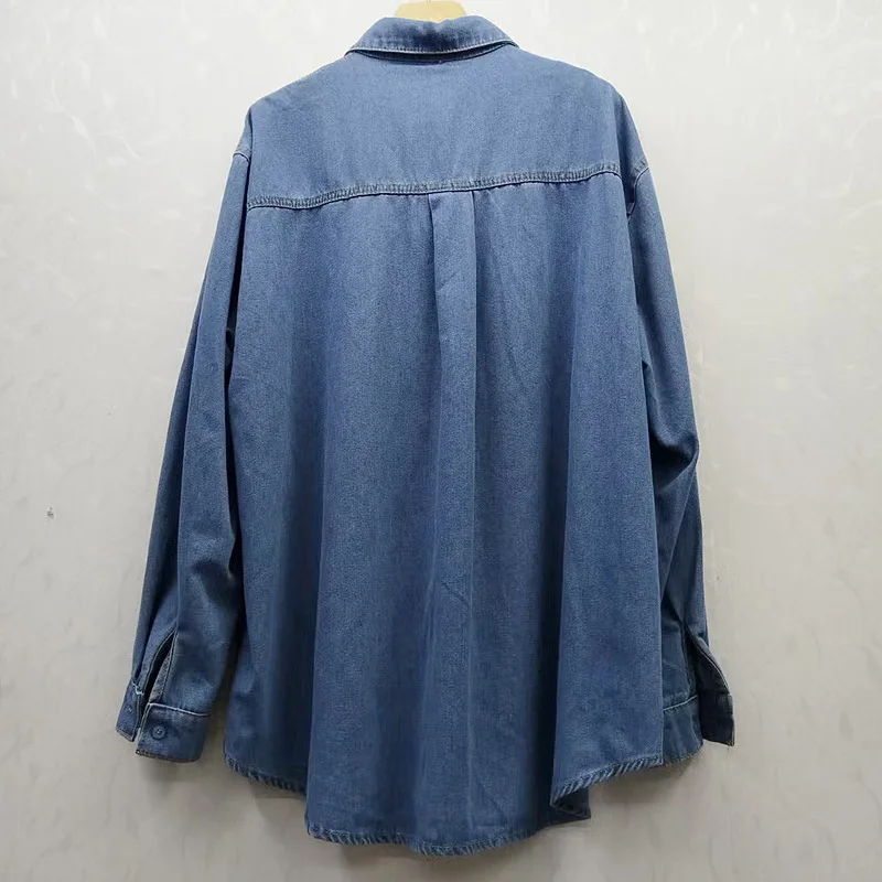 

European Heavy Industry Floral Denim Jacket For Women, Fashionable Versatile Mid-Length Slimming Cardigan Long Sleeve Top