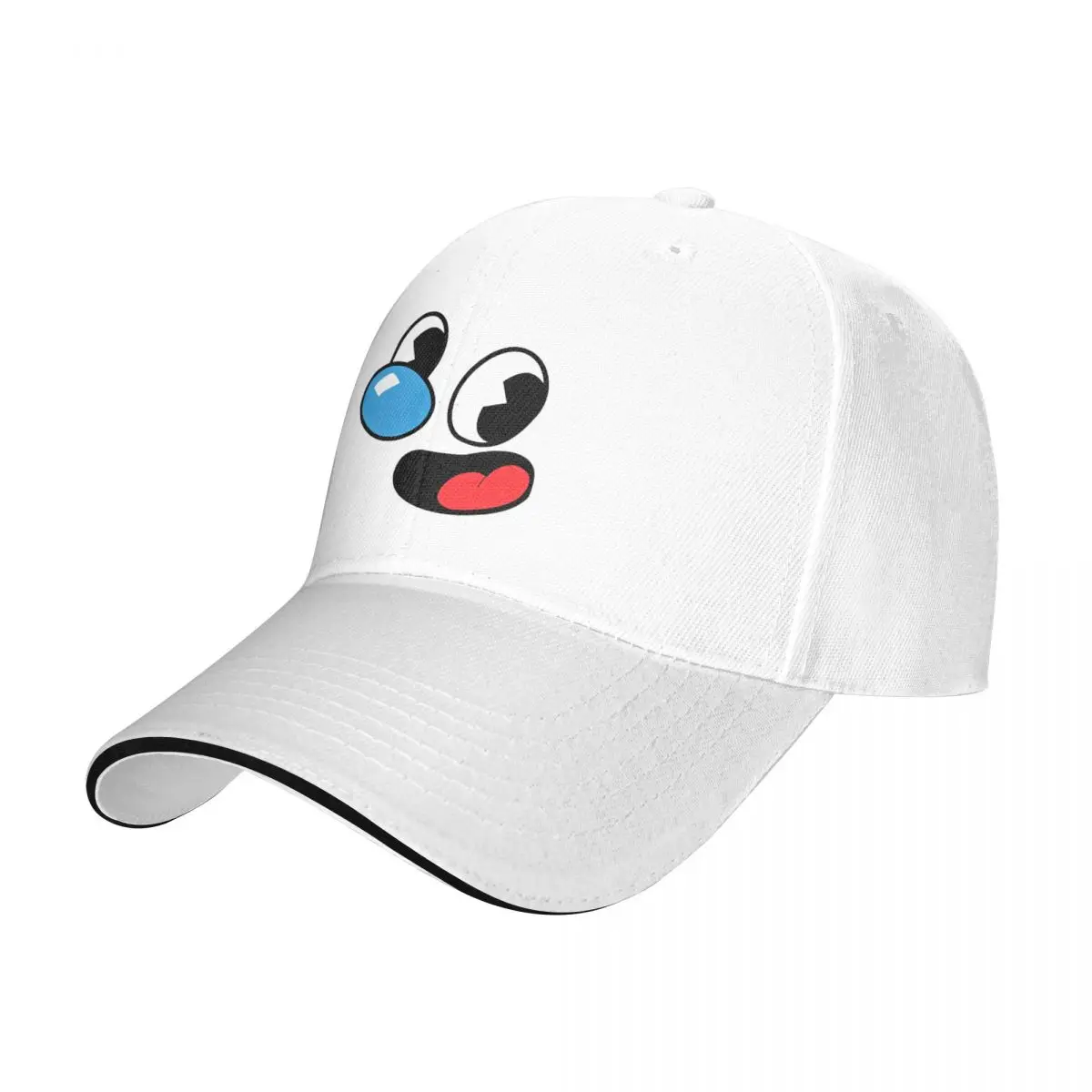 CupHead Mugman Face Baseball Cap Hip Hop Game Sandwich Hat Unisex Style Polyester Hats Cap Sport