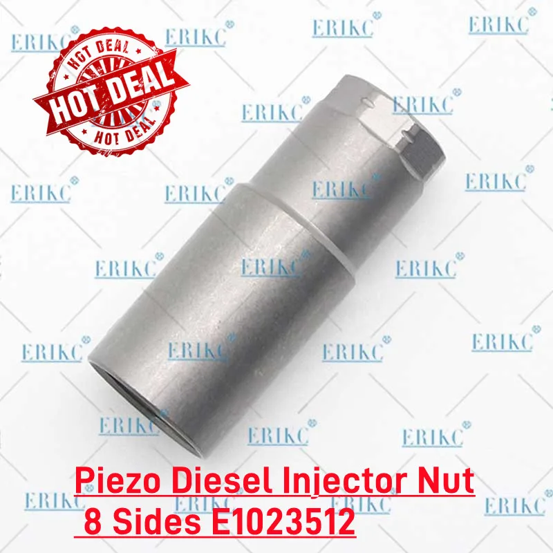 Erikc Piezo Diesel Injector Nut 8 Sides E1023512 Common Rail Injector Nozzle Nut for Bo. Sch, Common