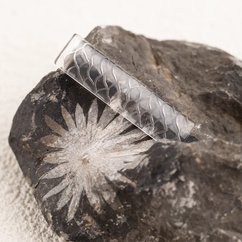 Natural Drusy White Quartz Fascinating hanging ornament Carving Pendant Necklace Stone Fashion Handmade Jewelry 41x10x1mm 2.7g