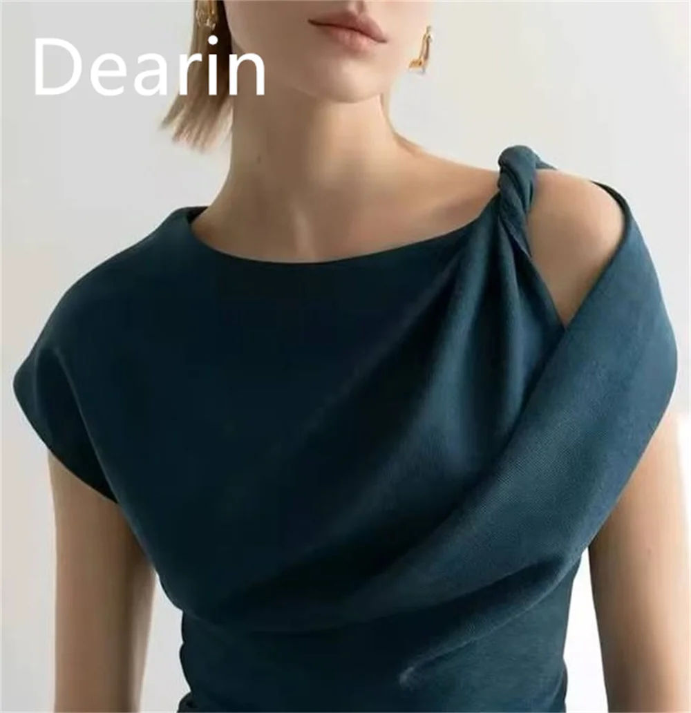 Customized Evening Dress Prom Gown Formal Party Occasion YPMWZX Scoop Neckline Column Ankle Length Skirts Vertically Bespoke Occ