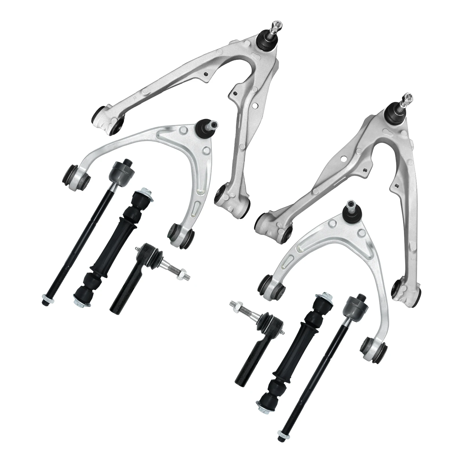 TOPICKSAP 10Pcs Front Upper Lower Control Arm Sway Bar End Link Tie Rod Assembly Kit for Cadillac Escalade Chevy GMC 2014 - 2016