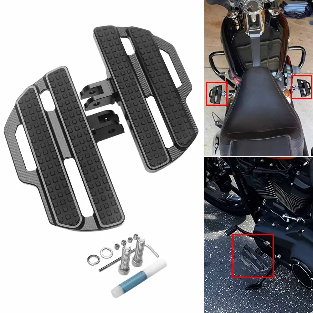 

Motorcycle Front Driver Footrest Foot Peg Floorboards For Harley Softail Fat Street Bob Breakout Low Rider Standard 2018-2024