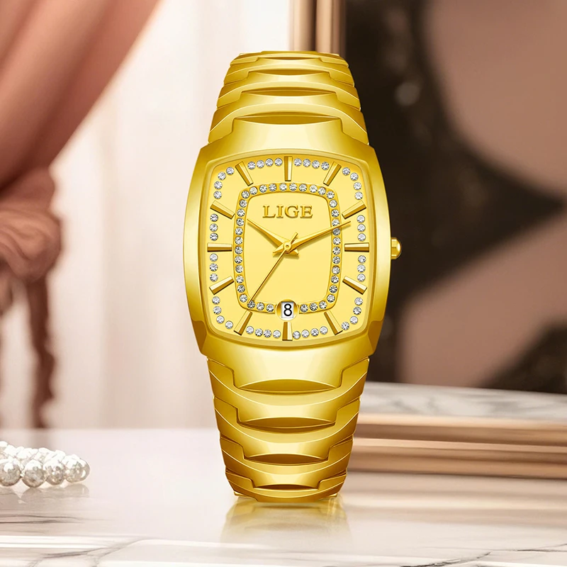 LIGE Simple Women's Quartz Wristwatches Top Brand Luxury Sports Waterproof Watch For Women Fashion Elegant Bracelet Watch Women