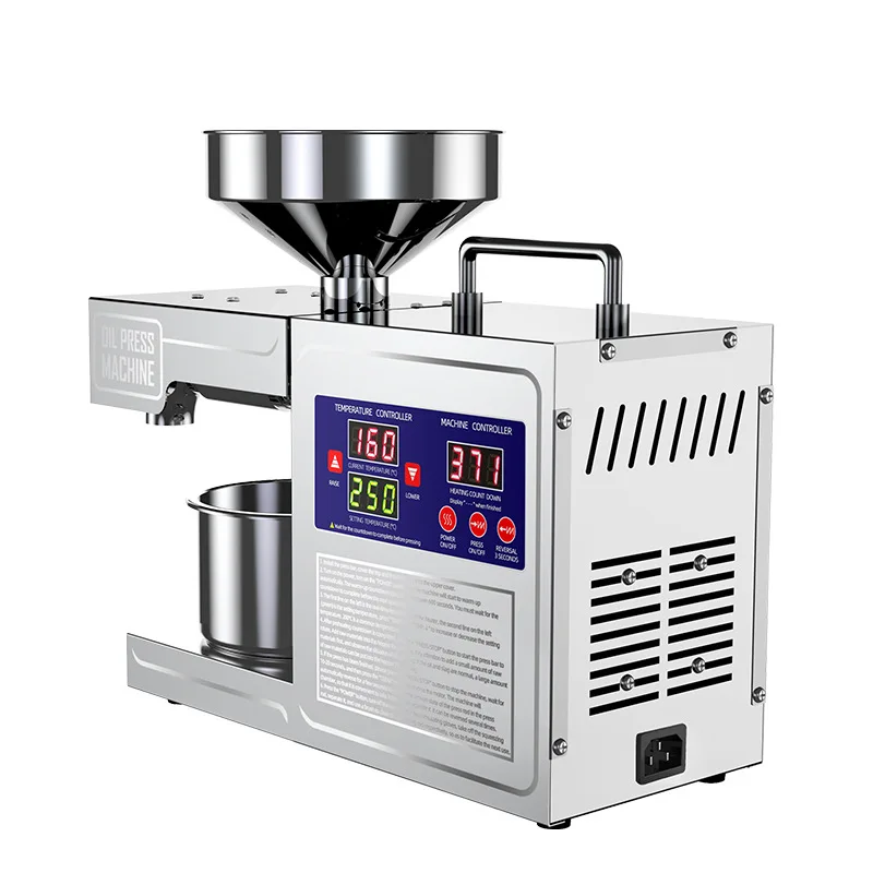 Mini Automatic Moringa Sunflower Seed Oil Extraction Making Machine Commercial Small Screw Peanut Sesame Oil Press Machine B03S