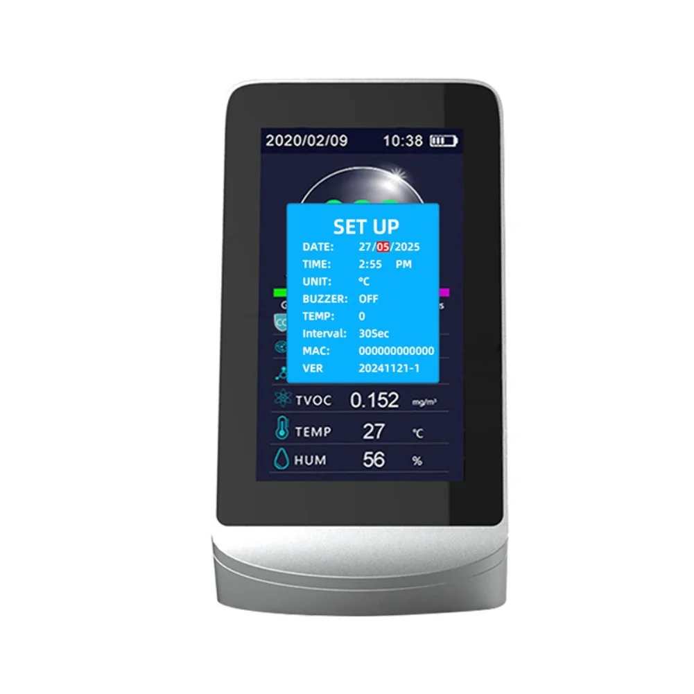 مستشعر كاشف جودة الهواء DM72B للمراقبة الشاملة مع تطبيق Wifi PM2 5 CO HCHO TVOC لدرجة الحرارة والرطوبة #3