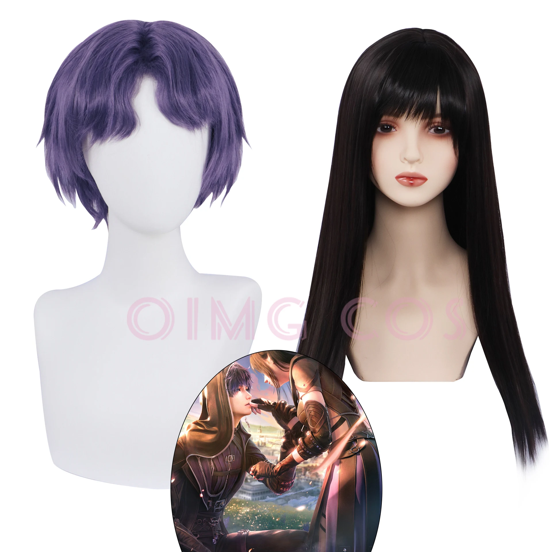 

Love and deepspace Rafayel Cosplay Wig Anime Halloween Costumes for Women Game