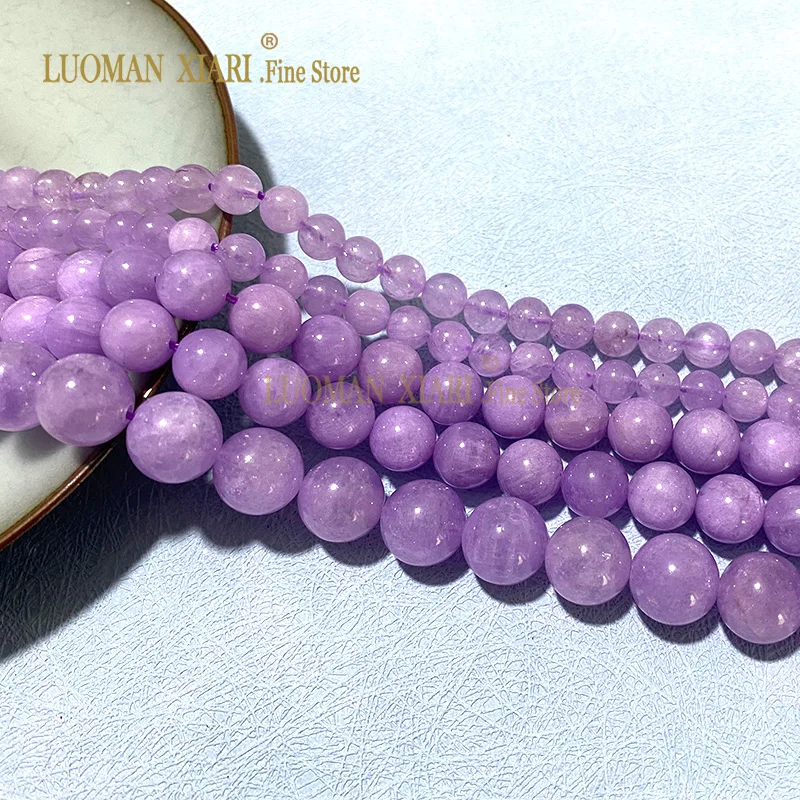 

AAA Natural Lavender Amethyst Gemstone 6 8 10MM Loose Round Spacer Stone Beads for Jewelry Making Diy Bracelet Earrings 15''