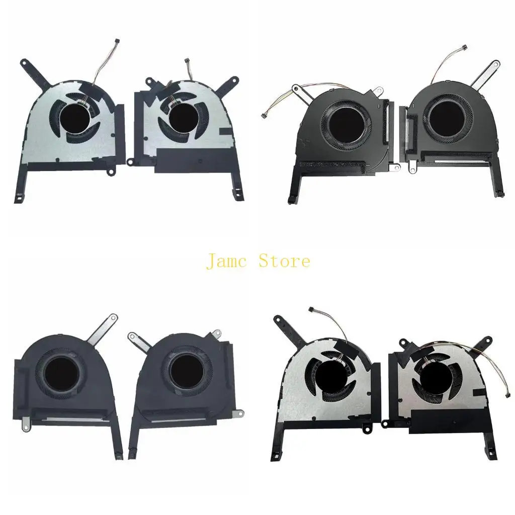 LX0B Advanced GPU+CPU Fan for FX507ZM FX507ZR FX707ZM Gaming Laptop Cooling Fan High Efficiency Airflows Stable Performances