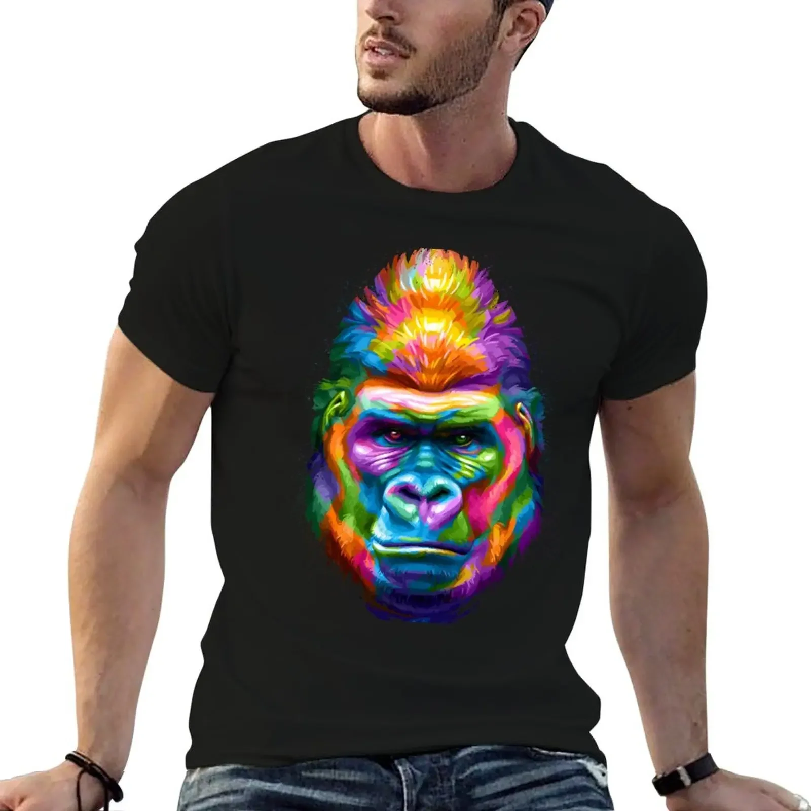 Gorilla T-Shirt oversized vintage t shirts man t shirt men clothes