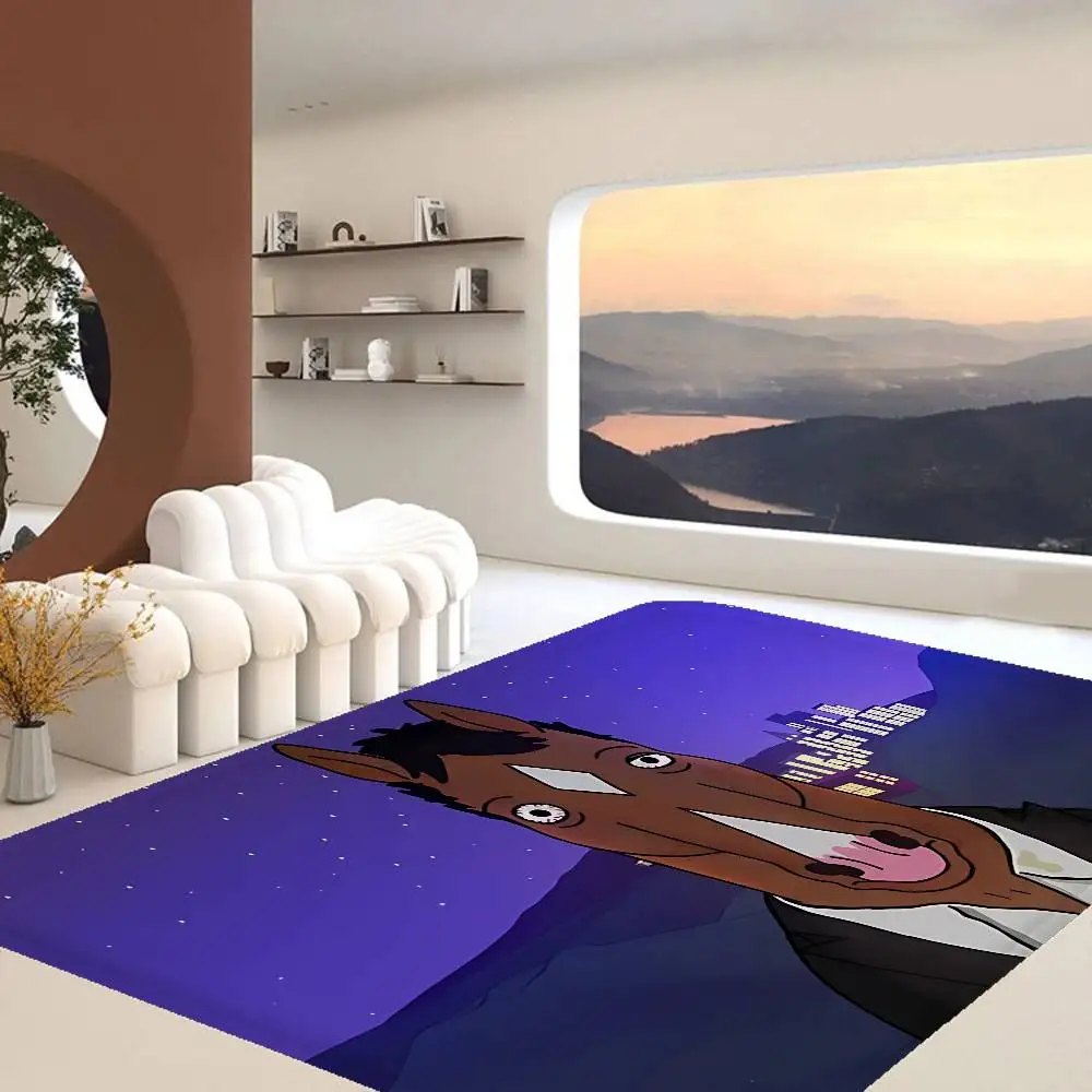 Keset Kamar Mandi Anime BoJack Horseman Dekorasi Kamar Tidur Anak-anak Balkon Keset Anti Selip Karpet Selamat Datang Ruang Tamu
