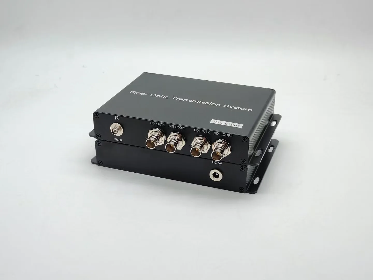TV Station Studio SDI 4K over Fiber Extender Ricetrasmettitore SDI 12G a 2 canali