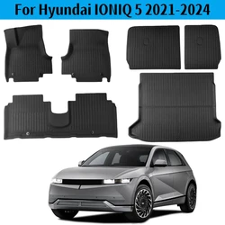 Nuovo tappetino 3D per Hyundai IONIQ 5 2022 2023 2024 tappetino personalizzato tappetino per bagagliaio tappetini completamente circondati impermeabile antiscivolo