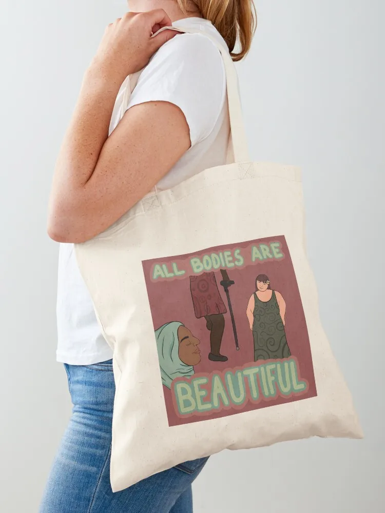 

All Bodies Are Beautiful Tote Bag Gift bags shoping bag reusable shopping bag Fabric