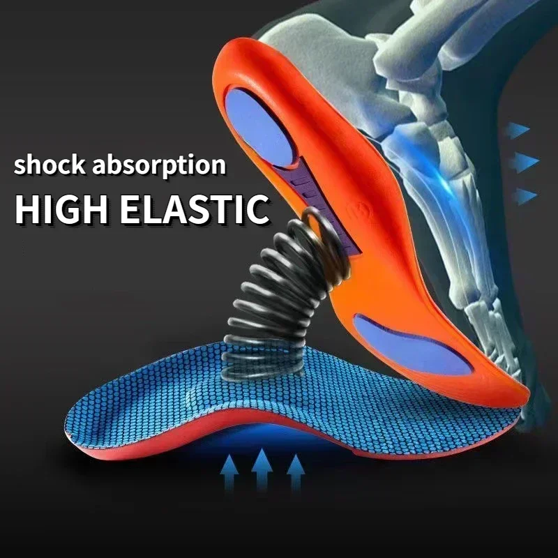 Sport Insoles for Shoes Sole Shock Absorption Deodorant Breathable Cushion Running Insoles for Feet Man Women Orthopedic Insoles