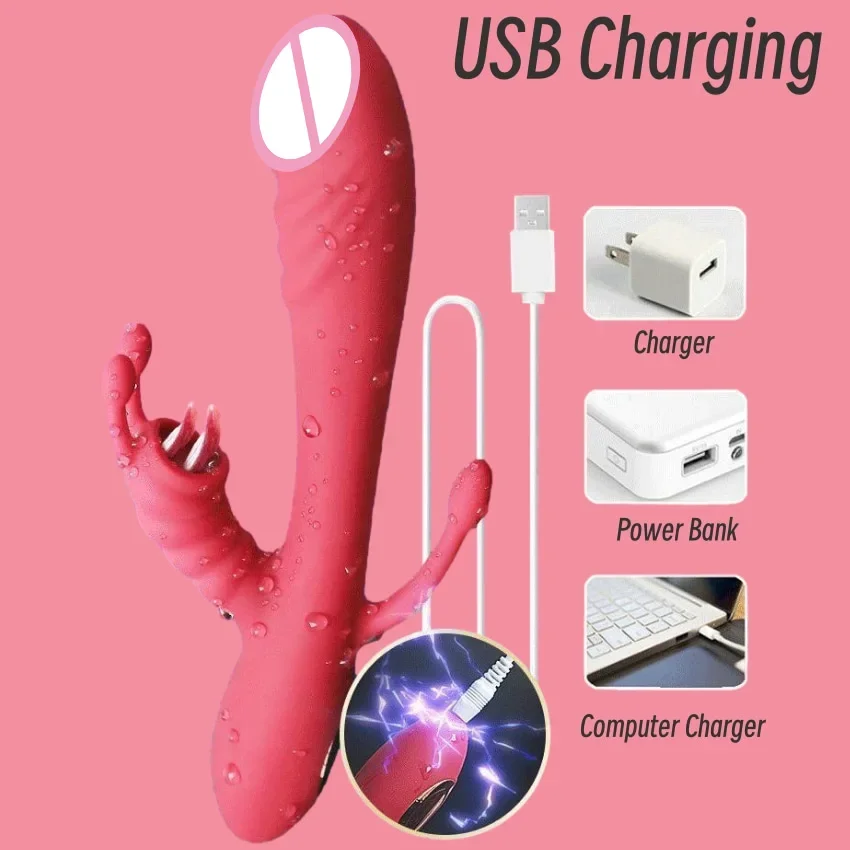 3 في 1 التدفئة هزاز الشرج دسار مزدوج اللسان لعق 10 طرق G-بقعة البظر محفز جهاز تدليك للمهبل للنساء الجنس لعب