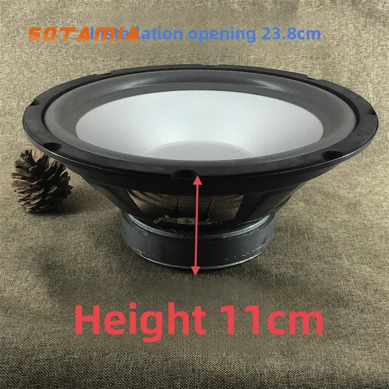 SOTAMIA 1pcs 10 Inch Subwoofer 4 Ohm 180 Watt Large Magnetic Steel Rubber Edge High Power HIFI Speaker Bluetooth Sound Box