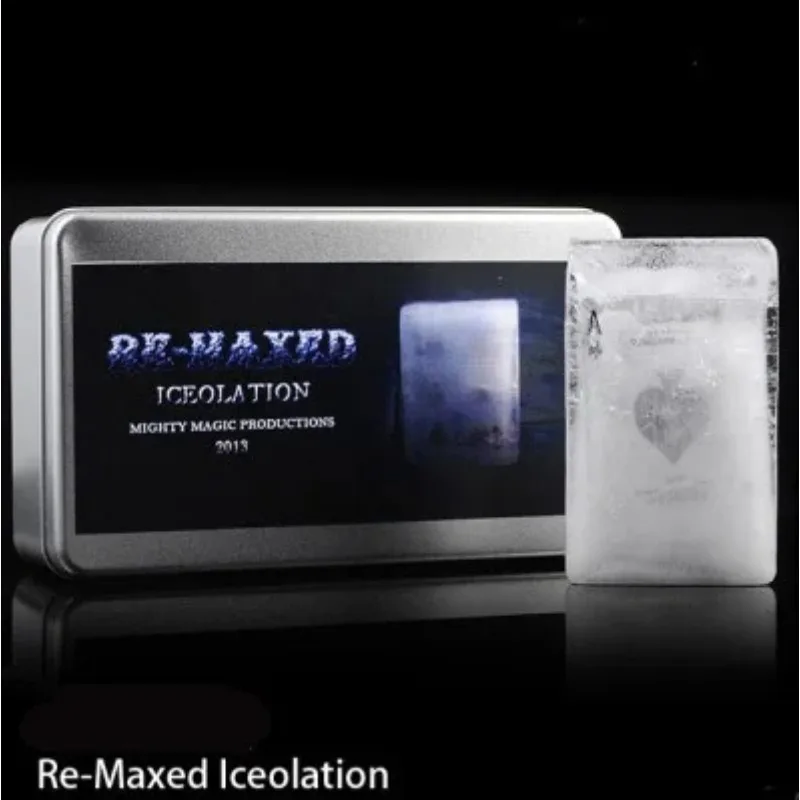 Re-Maxed Iceolation (DVD + Gimmick) Magic Tricks Magicians Stage Props Illusion Comedy Mentalism Signed Card Into Ice Magia