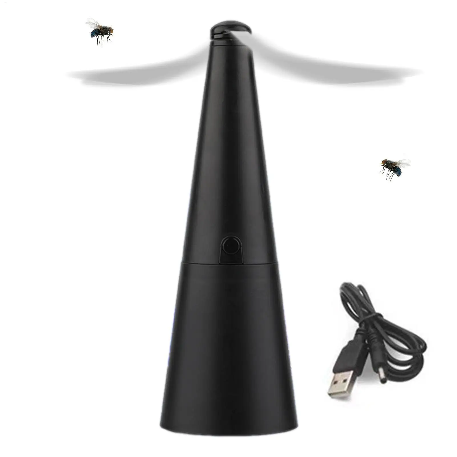 

Portable Fly Fans for Table Fly Destroyer Keep Flies Bugs Away From Food Outdoor Kitchen Fly Repellent Fan for Restaurant