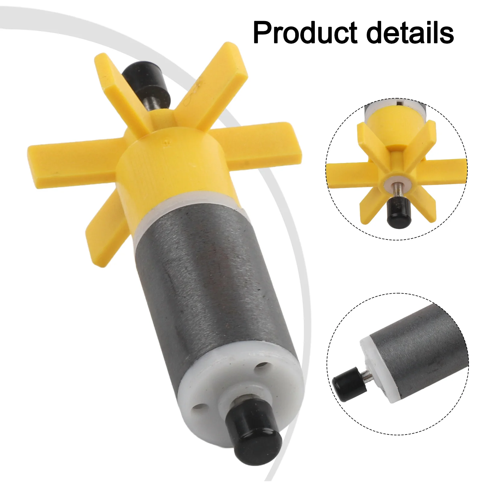 Stainless Steel Shaft 6 Impellers Metal Plastic For Small Submersible Pumps Pump Rotor Replacement Includes Shaft