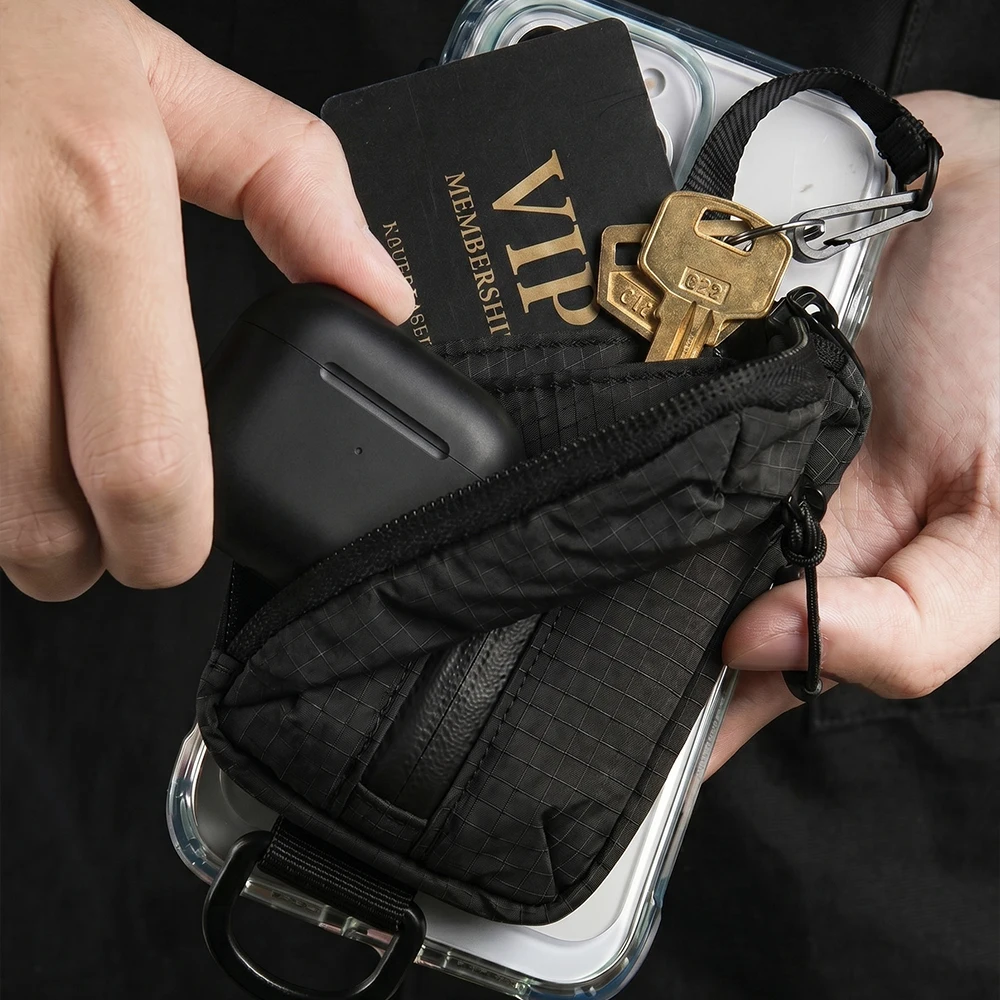 Kopfhörer-, Münz-, Geld- und Schlüsselorganizer mit Magsafe Magnetischer Mini-Geldbörse – Detail 2