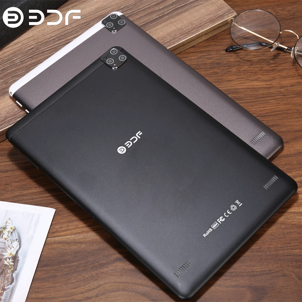 Tablet Android BDF com câmera dupla, WiFi + 3G(GSM), 10 ", 10", 4GB de RAM, 64GB ROM,1280x800 tela, 5000mAh bateria