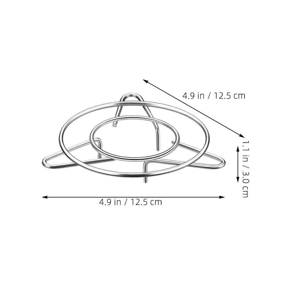 

Stainless Steel Gas Stove Rack Heavy Duty Anti-Slip Wok Support Kitchen Accessory Sturdy Pot Holder Non-Skid Stove Stand Metal
