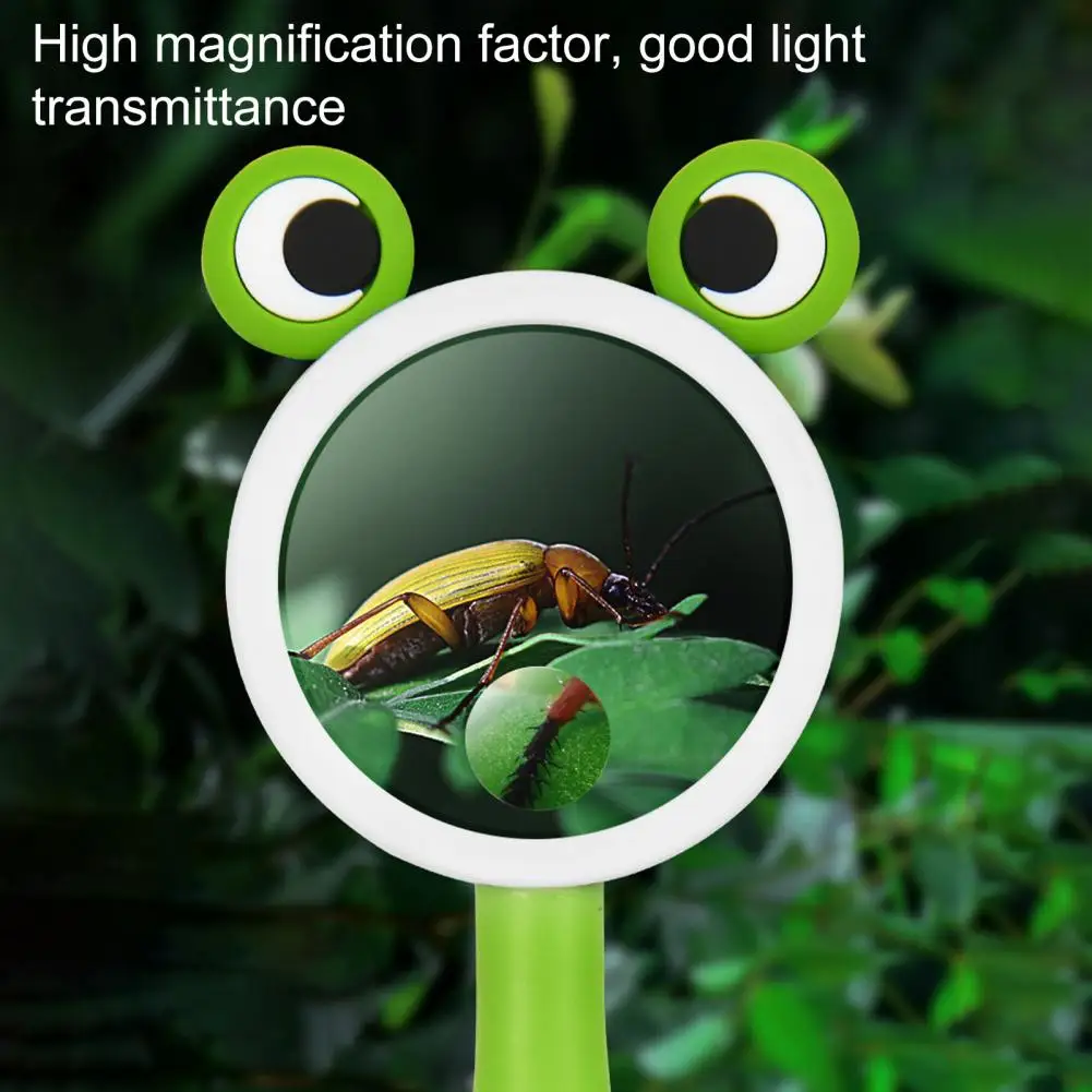 5X 10X Creative Children Magnifier Animal Design Cartoon Appearance Magnifying Glass for Scientific Exploration