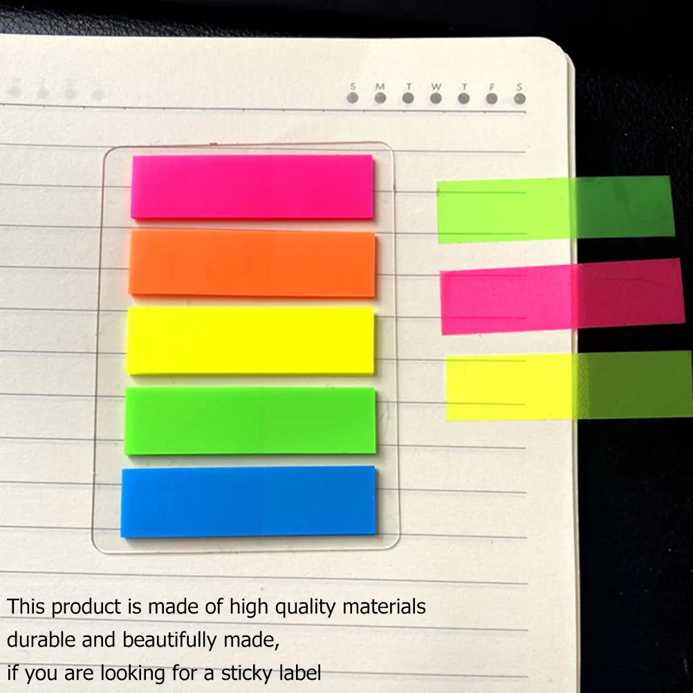 

10Pcs Fluorescent Classified Stickers Sticky Labels for Agenda Planners Books Reports Presentations Hardcovers Reminders