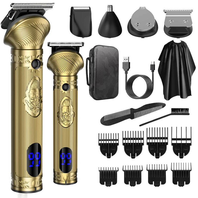 Resuxi 6 in 1 Hair Clipper Multi-function Hair Trimmer for Barber Men Grooming Tools Premium Salons Men's Shaving Machine