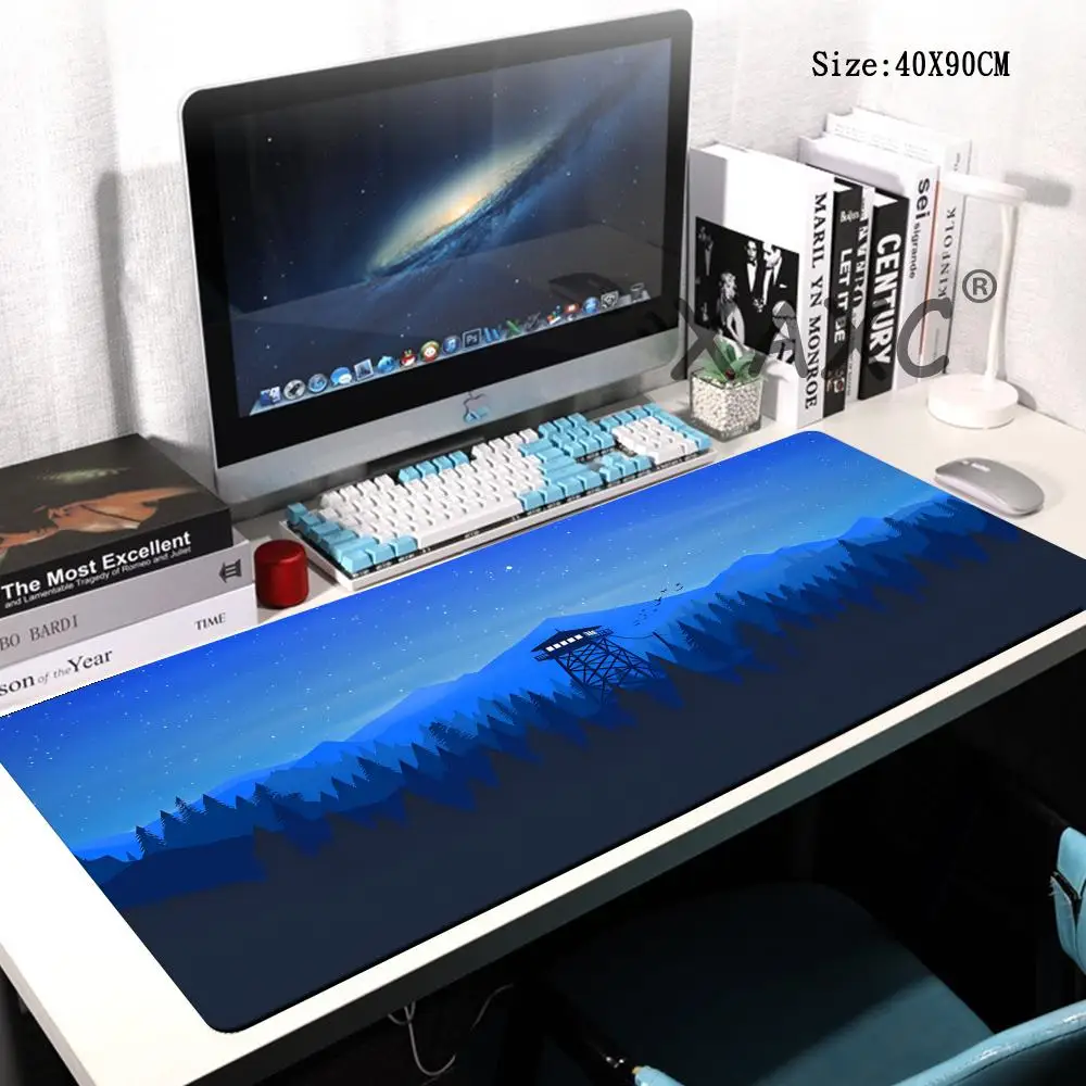 

HYBXAXC Rubber Deep Forest Large Mousepad Firewatch Mouse Pad Gamer Non-Slip Art Desk Mat Computer Laptop Pads Keyboard Mats